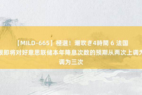 【MILD-665】極選！潮吹き4時間 6 法国巴黎银即将对好意思联储本年降息次数的预期从两次上调为三次