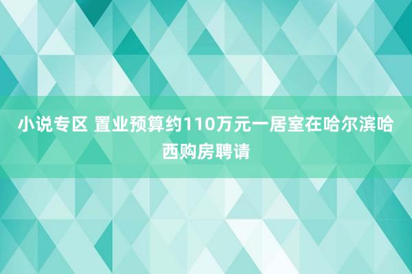 小说专区 置业预算约110万元一居室在哈尔滨哈西购房聘请